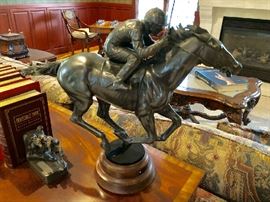 "Athletes of the Race" Modern Sculpture- matched proof set from the famed Due Process Golf Club