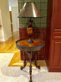 Maitland-Smith Regency Table & Lamp