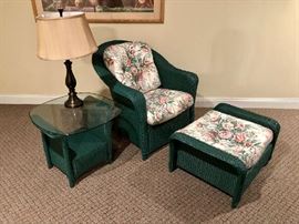 Green Wicker Outdoor Furniture