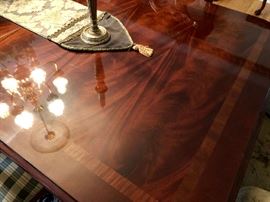 Flame Mahogany Dining Room Table