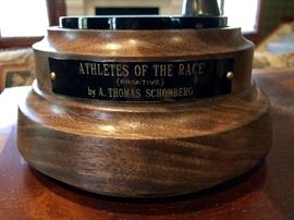 "Athletes of the Race" Primitive Bronze Sculpture