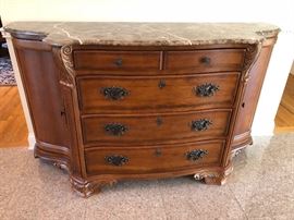 Console Hall Table w/Marble Top