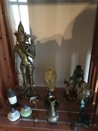 Brass Thai figurine, pretty old items
