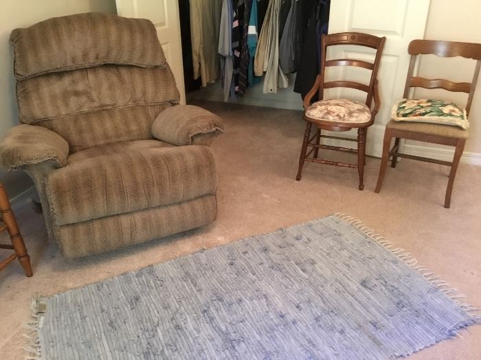 Recliner & 2 odd chairs