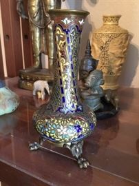Enamel vase , real old