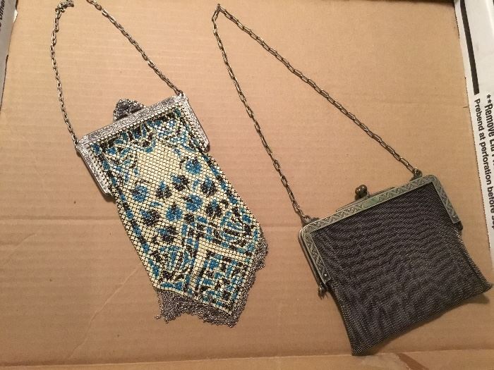Antique mesh purses
