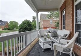 Multiple sets of wicker patio sets