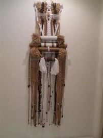 Awesome Mid-Century Macrame-3 ft tall