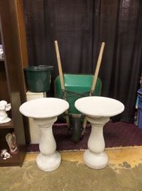 concrete bird bath's