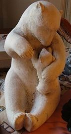 Large polar bear sclupture