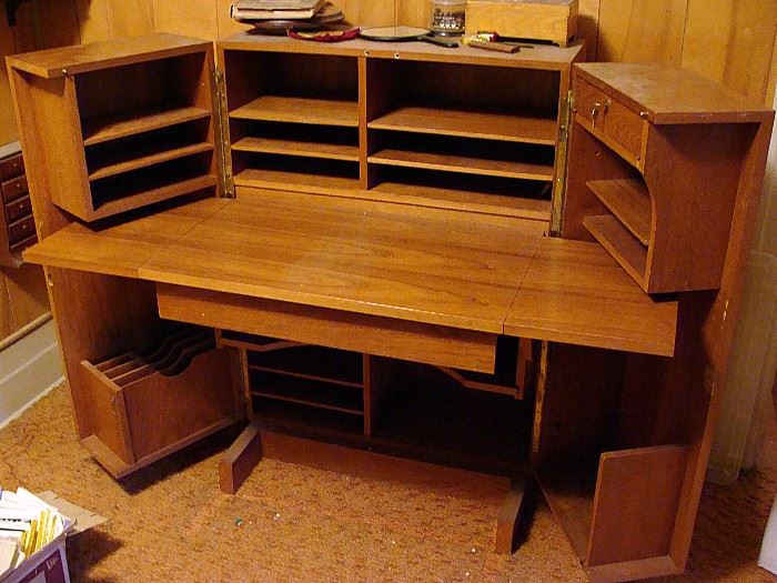 Very cool midcentury wooten type desk