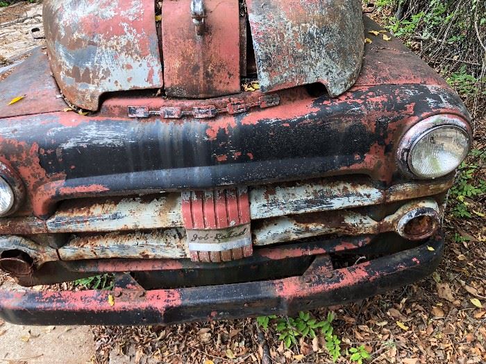 1950s Dodge Truck. Will need to be towed. Great for restoration or decoration. 