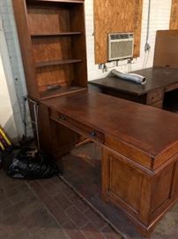 Unique desk with shelf