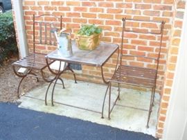 Steel outdoor set