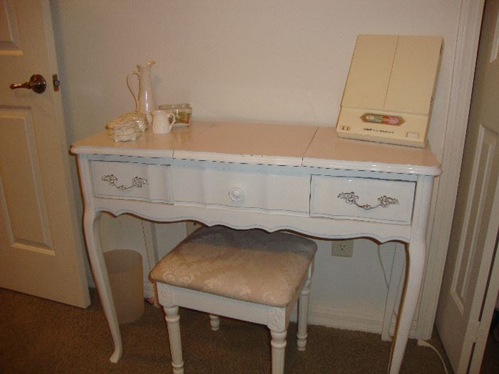 Small dressing table with stool