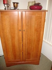 Wood media.storage cabinet