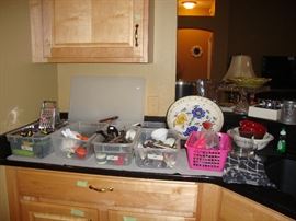 assorted kitchen utensils