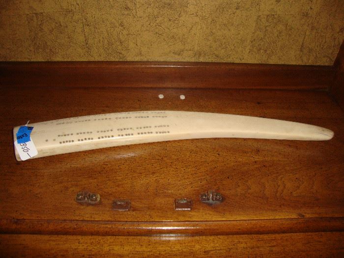 Cribbage board made from Tusk