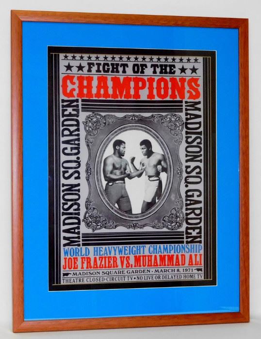 Joe Frazier vs. Muhammed Ali 1971 Fight Poster