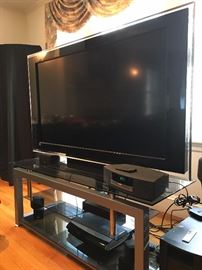 Flat Screen TV with Entertainment Console 