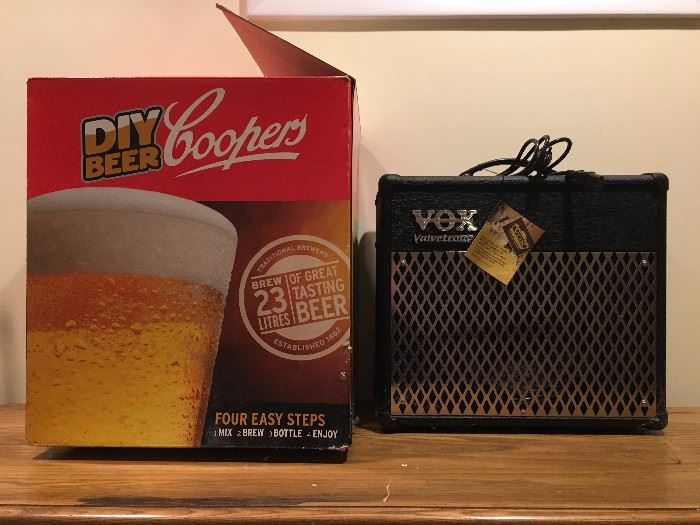 DIY Beer brewing Kit, Vox Amplifier 