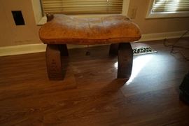 Vintage Camel saddle stool