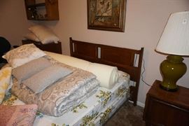 Matching bed and night stand by Basic Whitz 