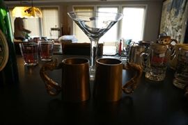 Not a great pic, but great sold brass beer mugs