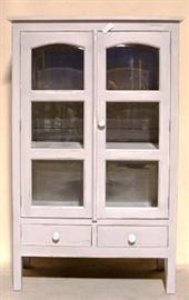 Painted china cabinet