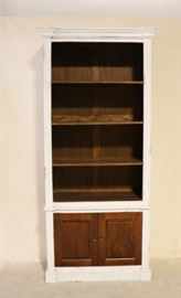 Painted open front bookcase