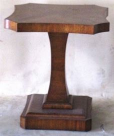 Modern History pedestal table