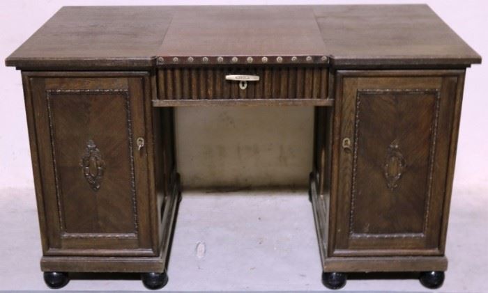 English kneehole desk