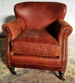 Sarreid leather arm chair
