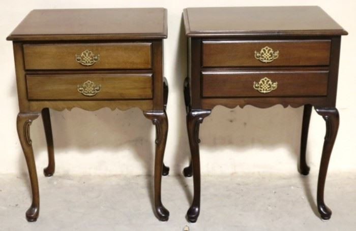 Queen Anne side tables by Hickory