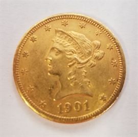 1901 $10 gold piece