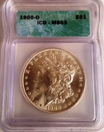 1900-O Graded MS63 Morgan Silver Dollar