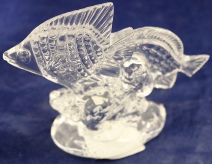 Waterford fish paperweight