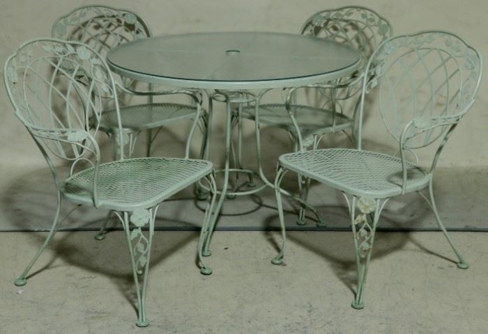 Vintage iron patio set