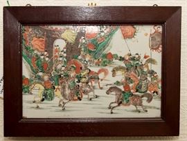 Asian Warriors on Porcelain