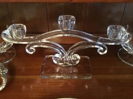 Vintage Glass Candleholder