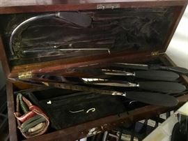 Vintage orthopedic surgical knifes