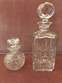 Vintage Cut Glass decanters