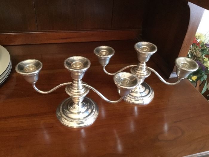Sterling Candleholders 