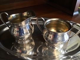 Silverplate Sugar & Creamer Set