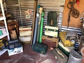 Large Collection of Tackle Boxes