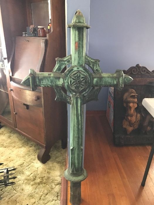 1857 Copper Cross from Orthodox Church