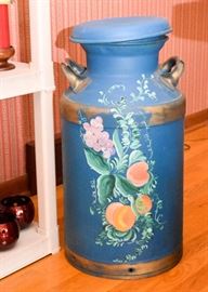 BUY IT NOW! Lot #123, Blue Painted Milk Can, $80