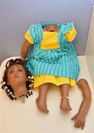 BUY IT NOW! Lot #133, Annette Himstedt Doll (Ayoka), Reflections of Youth Collection.  (Comes with original box & shipper), $75