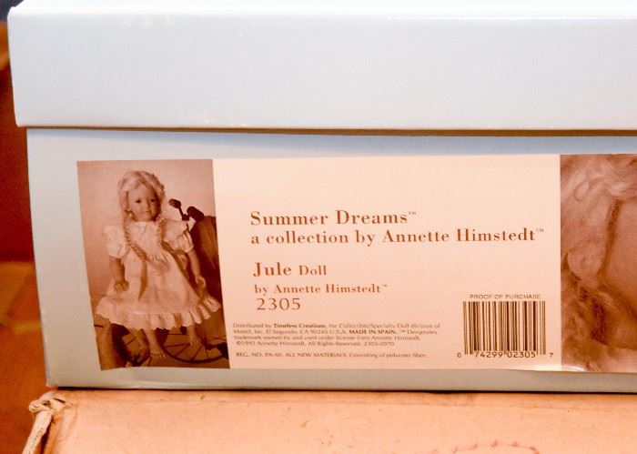 BUY IT NOW! Lot #135, Annette Himstedt Doll (Jule), Summer Dreams Collection.  (Comes with original box & shipper), $140