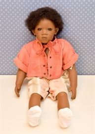 BUY IT NOW! Lot #136, Annette Himstedt Doll (Pemba), Summer Dreams Collection.  (Comes with original box & shipper), $110